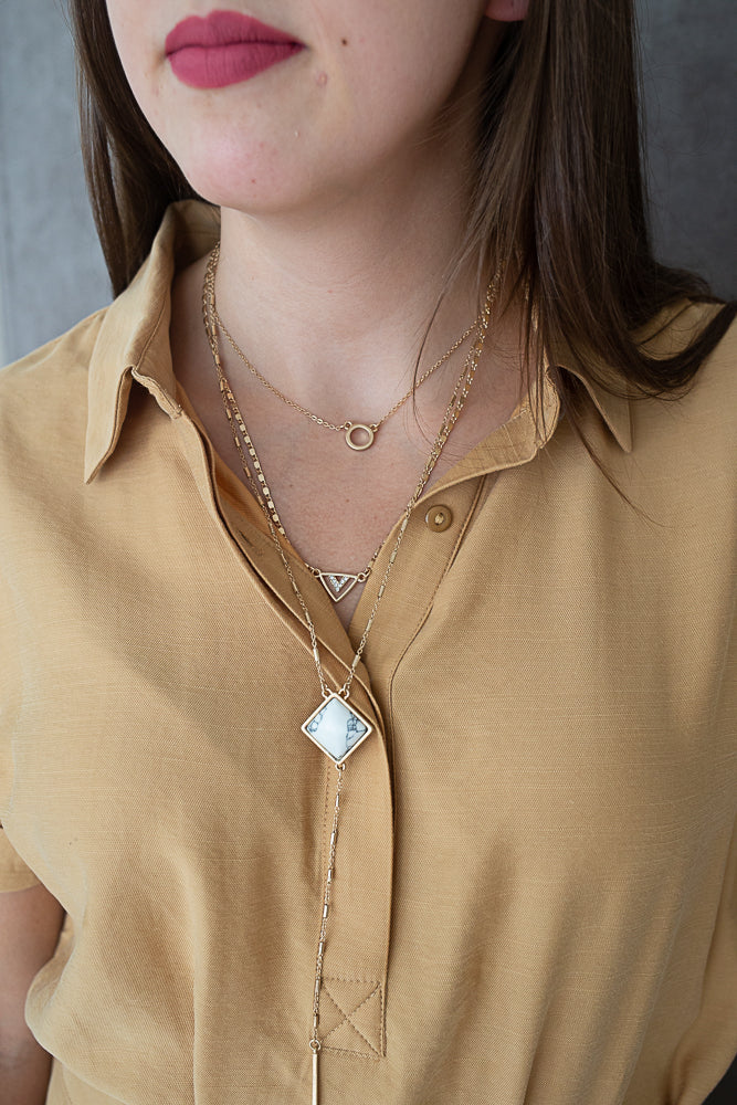 Stone Layer Necklace